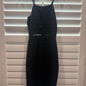 Chic Black Strapless Dress